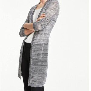 Ann Taylor Space Dyed Open-Front Cardigan